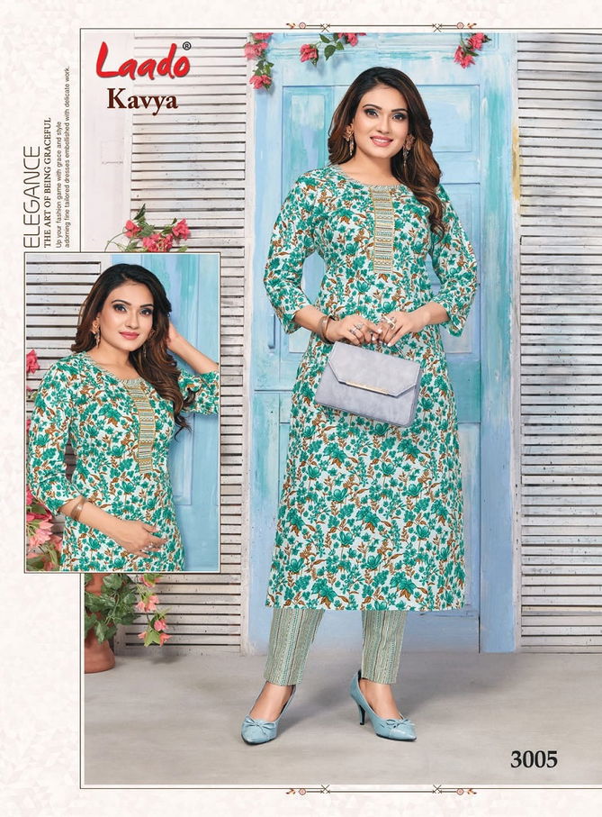 Kavya Vol 3 By Laado Jaipuri Kurti With Bottom Catalog
